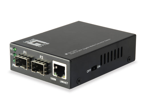 EAN 4015867202517 - LevelOne GVT-2011 convertidor de medio 1000 Mbit/s Gris imagen 1