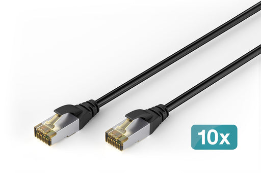 EAN 4016032508571 - Digitus DK-1644-A-010-OD-10 cable de red Negro 1 m Cat6a S/FTP (S-STP) Alrededor imagen 1