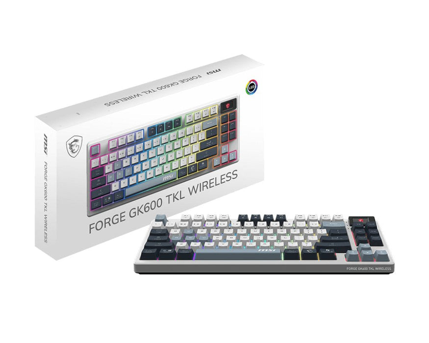 Msi Forge Gk600 Tkl W Sky De Gaming Keyboard De Black Retail