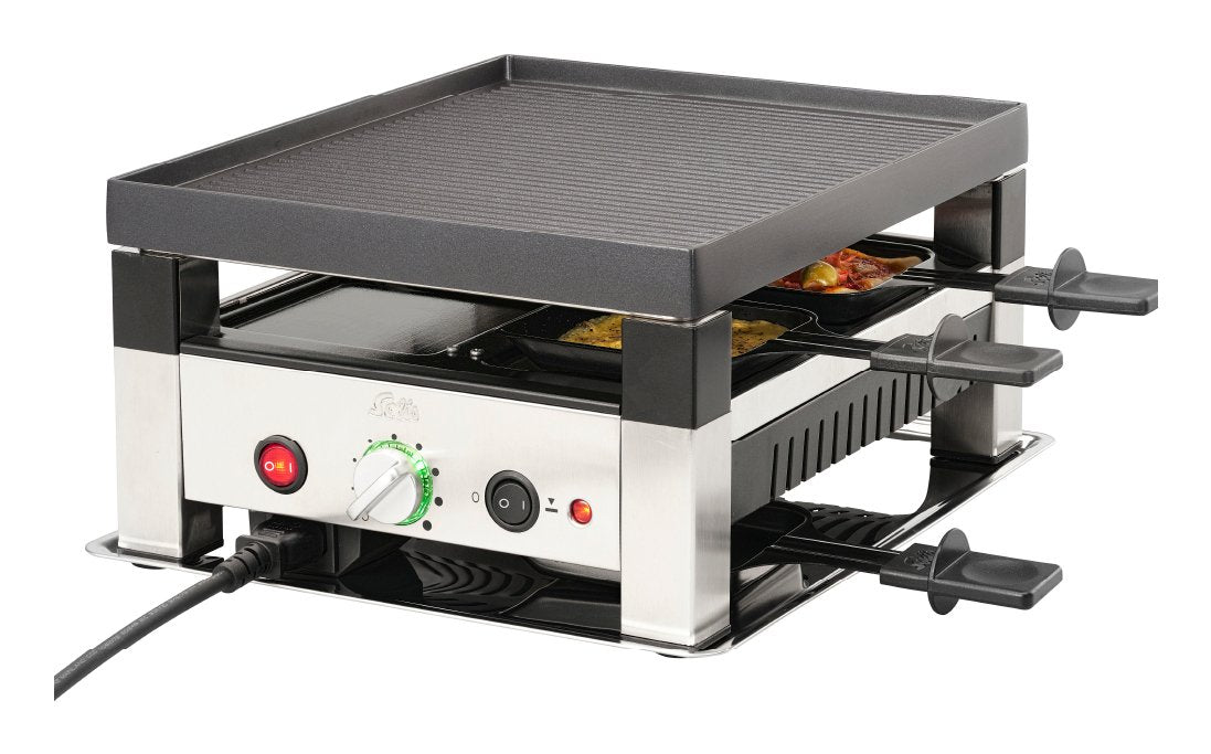 EAN 7611210977568 - Solis 7611210977568 parrilla de interior 4 personas(s) 1020 W Negro, Plata imagen 1
