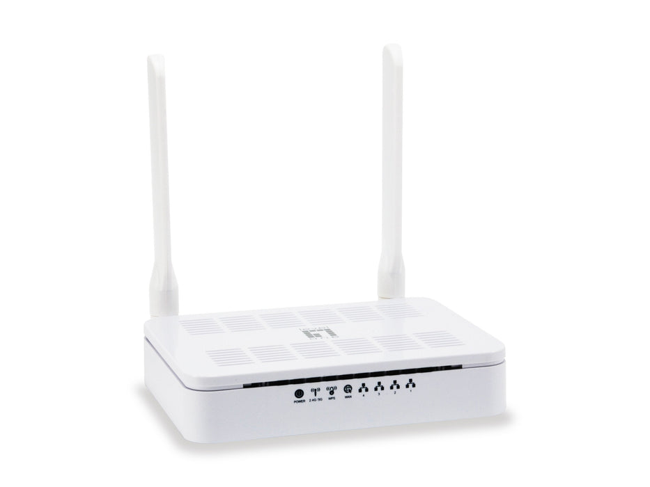 Level One Router Wifi Dualband Ac1200  300mb En 2,4ghz Y 867mb En 5ghz 4p Giga  2 Antenas Fijas Wps