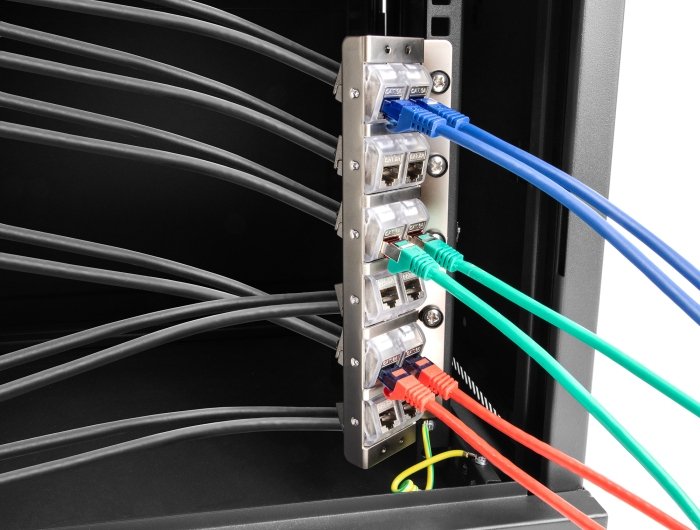 Keystone Halterung 12 Port Neigbar Für 10? Oder 19? Rack Und Wandmontage