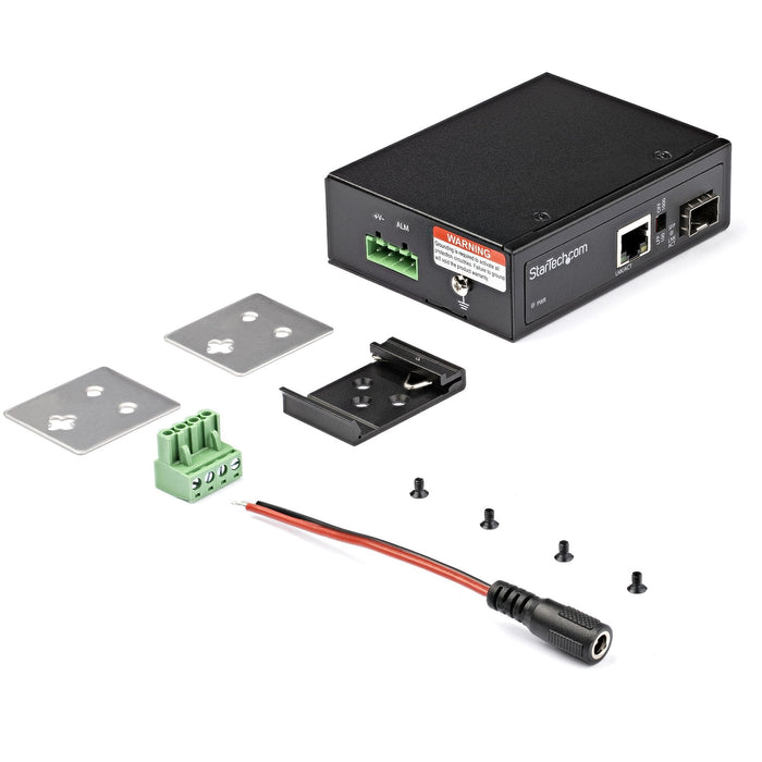 Startech.Com Conversor De Medios Ethernet Industrial De Fibra Multi O Monomodo A 1gb Ethernet - Sfp A Rj45 - Convertidor - Ip30 (Imc1gsfp)