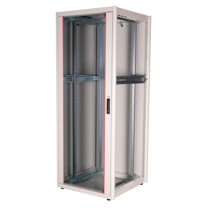 Roline 19-Zoll Netzwerkschrank Basic 42 He, 800x800 Bxt Glastr Grau