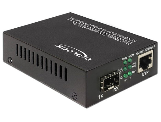 EAN 4043619861804 - DeLOCK 86180 convertidor de medio 1000 Mbit/s Negro imagen 1