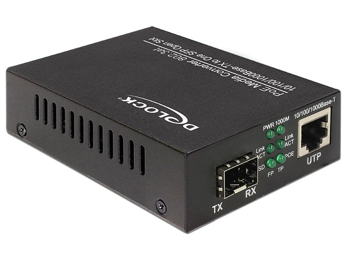 EAN 4043619861804 - DeLOCK 86180 convertidor de medio 1000 Mbit/s Negro imagen 1