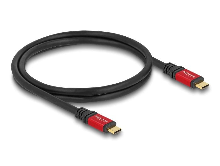 Delock 80652 Cable Usb 20 Gbps Usb Type-C Macho A Macho Pd 3.0 100 W E-Marker 0,8 M Rojo Metal
