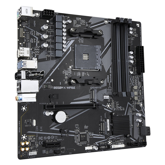 Gigabyte B550m K Wf6e Am4 4xddr4 Matx Hdmi Dp Usb Mb