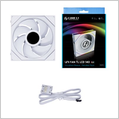 Lian Li Uni Fan Tl140 Lcd Wireless Blanco  Ventilador De Caja