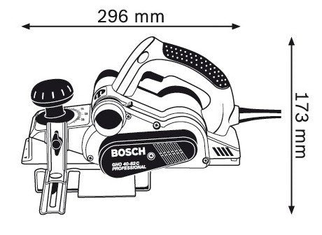 EAN 3165140619363 - Bosch GHO 40-82 C Professional Negro, Azul, Plata 14000 RPM 850 W imagen 2