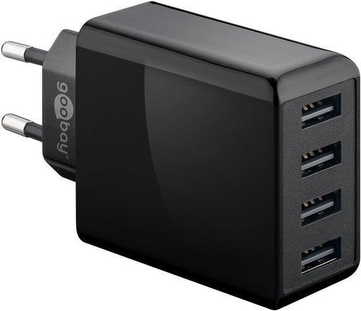 EAN 4040849449536 - Goobay 44953 cargador de dispositivo móvil Universal Negro Corriente alterna Interior imagen 1