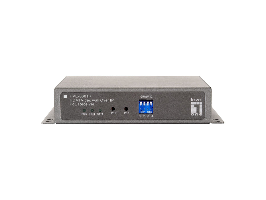 EAN 4015867175620 - LevelOne HVE-6601R extensor audio/video Receptor AV Gris imagen 3