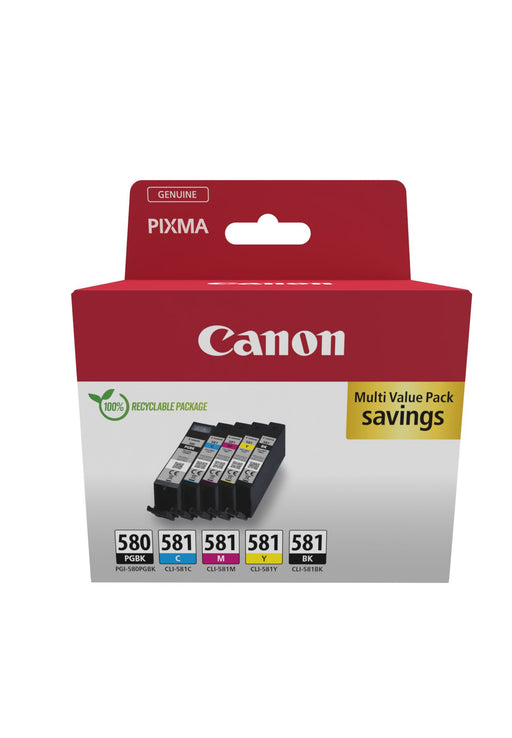EAN 8714574679143 - Canon 2078C008 cartucho de tinta 5 pieza(s) Original Negro, Cian, Magenta, Amarillo imagen 1