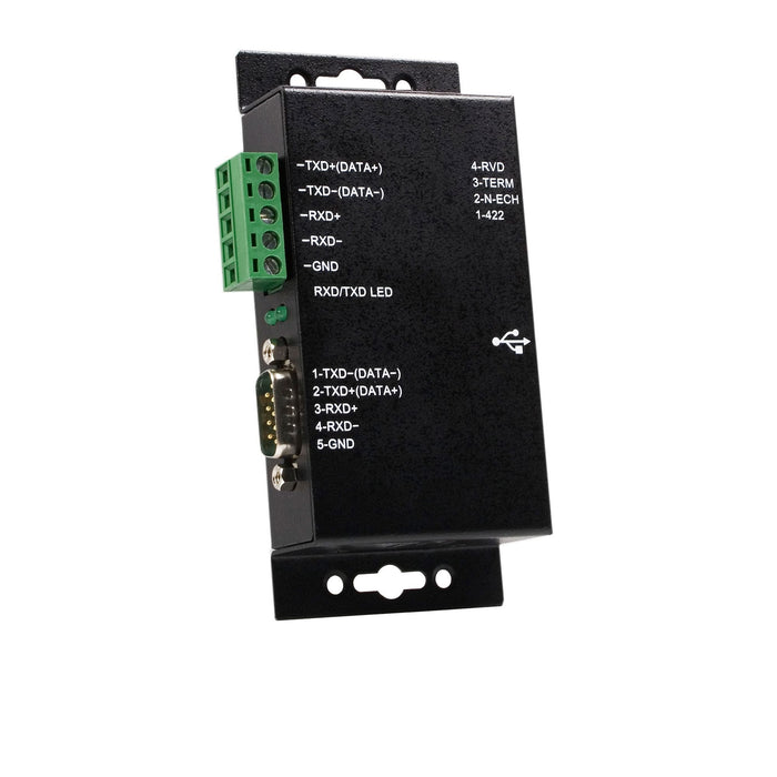 Startech.Com Adaptador Usb A Serie Serial Rs422 485 Un Puerto Db9 O Bloque De Conexión Con Aislamiento Adaptador Serie Usb Rs-422 Rs-485 Negro