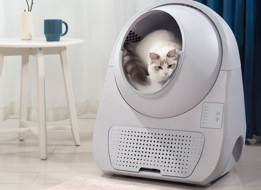 EAN 6972884750040 - CATLINK Scooper Young Gato Arenero con limpieza automática Gris imagen 2