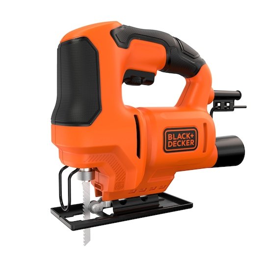 Sierra De Calar De Velocidad Variable Black Decker Bes603-Qs De 400 W Y 18 Mm, Color Naranja Y Negro.