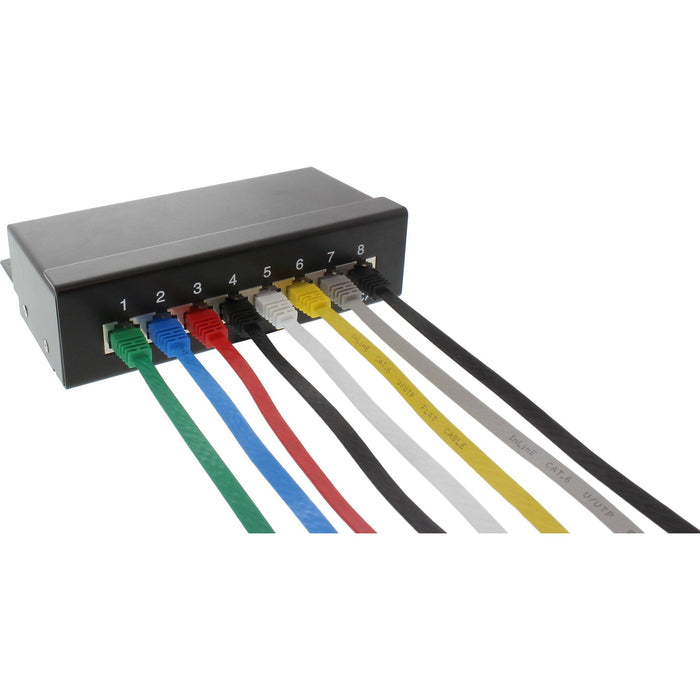 Inline Flat Ultraslim Cable De Red U/Utp Cat.6 Gigabit Ready Negro 1m