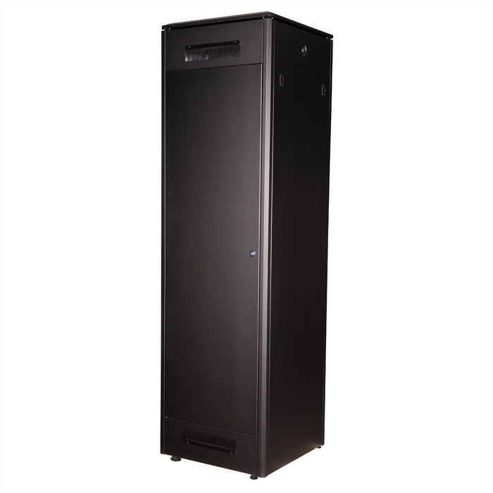 Roline 19-Zoll Netzwerkschrank Pro 42 He, 600x600 Bxt Glastr Schwarz