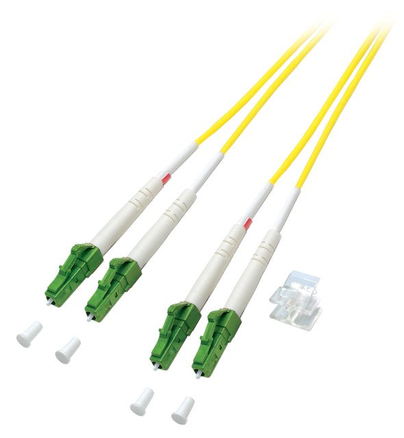 Cable De Fibra Efb Elektronik O0381.10  Optica 10 M 2x Lc Lszh Os2 Amarillo