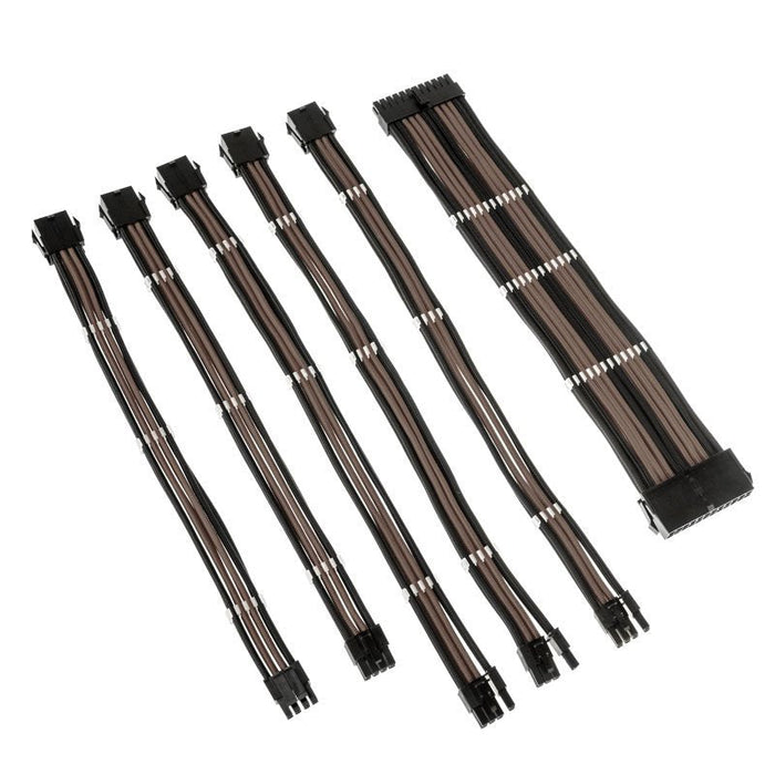 Kolink Core Adept Braided Cable Extension Kit - Negro Gunmetal