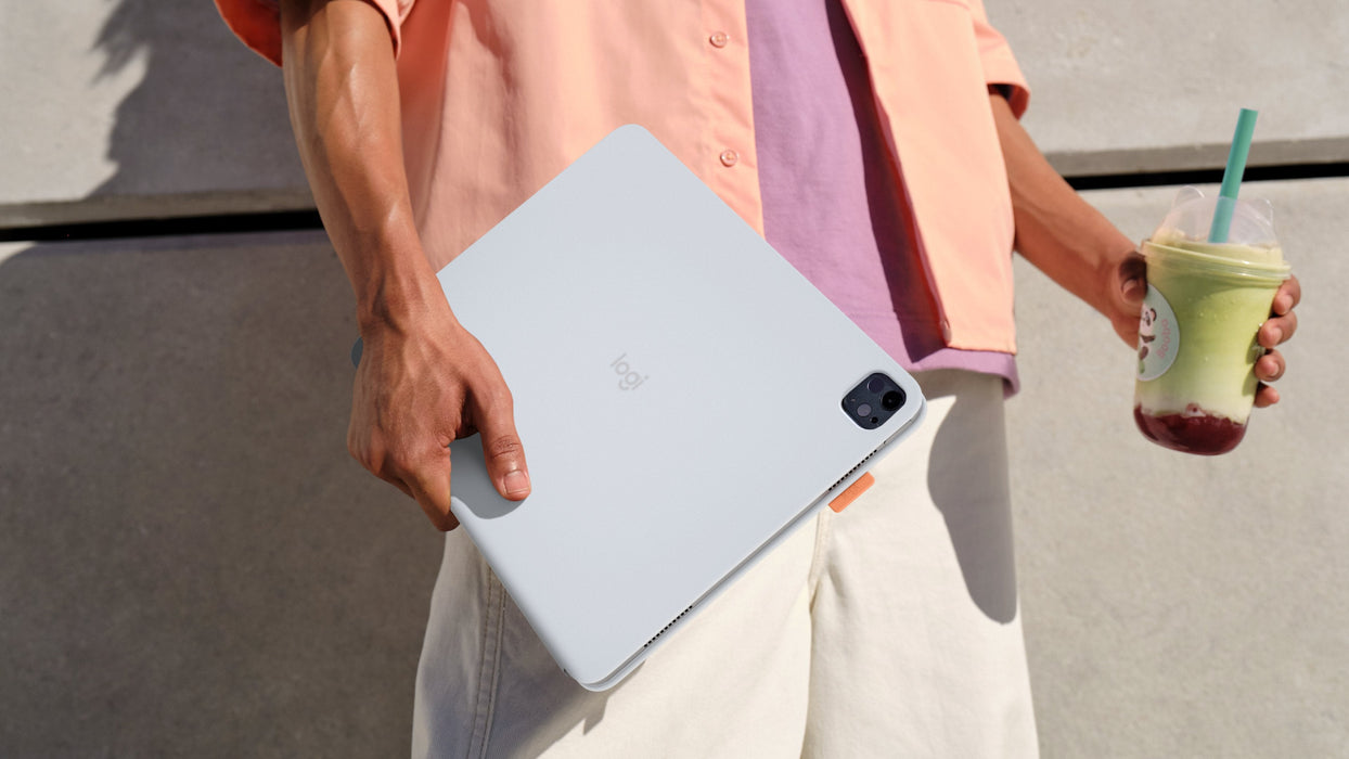 Flip Folio - Pale Grey-Fra-Bt
