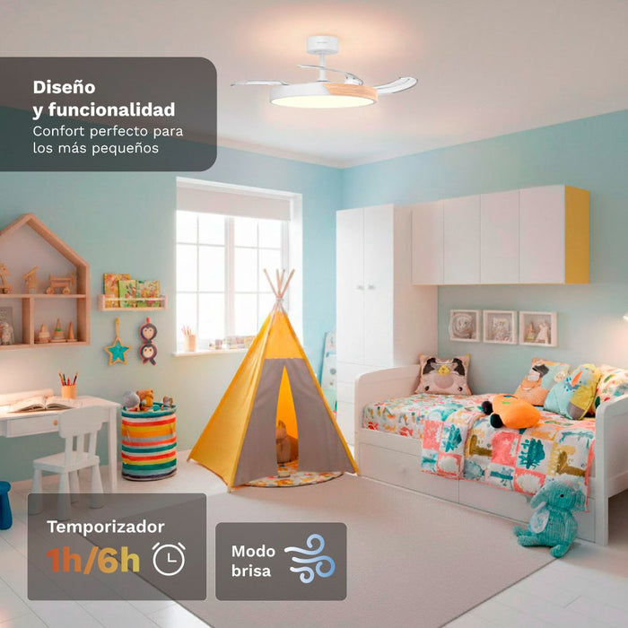 Ventilador De Techo Grunkel Skydual42 30w 4 Aspas 106cm 6 Velocidades
