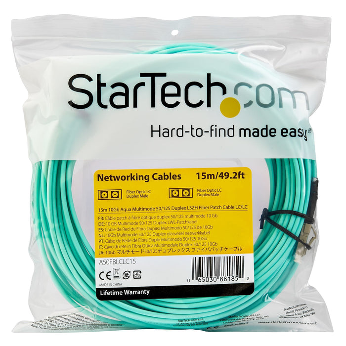 Startech Cable 15m Multi 50-125 Lc
