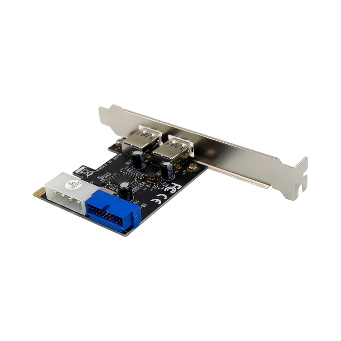 Inline® 2+2ports Usb 3.2 Gen.1 Host Controller, Pcie, W/Sata Power + Lp Bracket