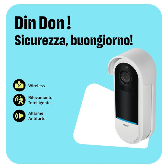 Cámara De Seguridad Inalámbrica Omajin Owc-01-Eu Blanco, Negro