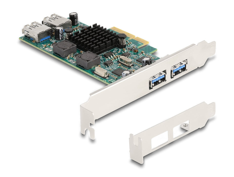 Delock Pci Express X4 Tarjeta A 2 X Extern Usb 5 Gbps Typ-A +