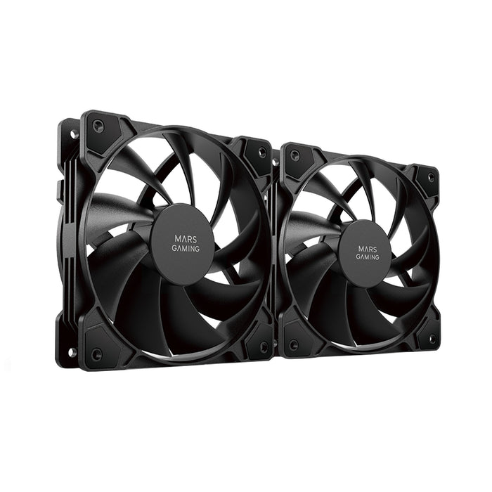 EAN 8435693102762 - Mars Gaming MFPROX2 sistema de refrigeración para ordenador Carcasa del ordenador Ventilador 12 cm 2 piez imagen 1