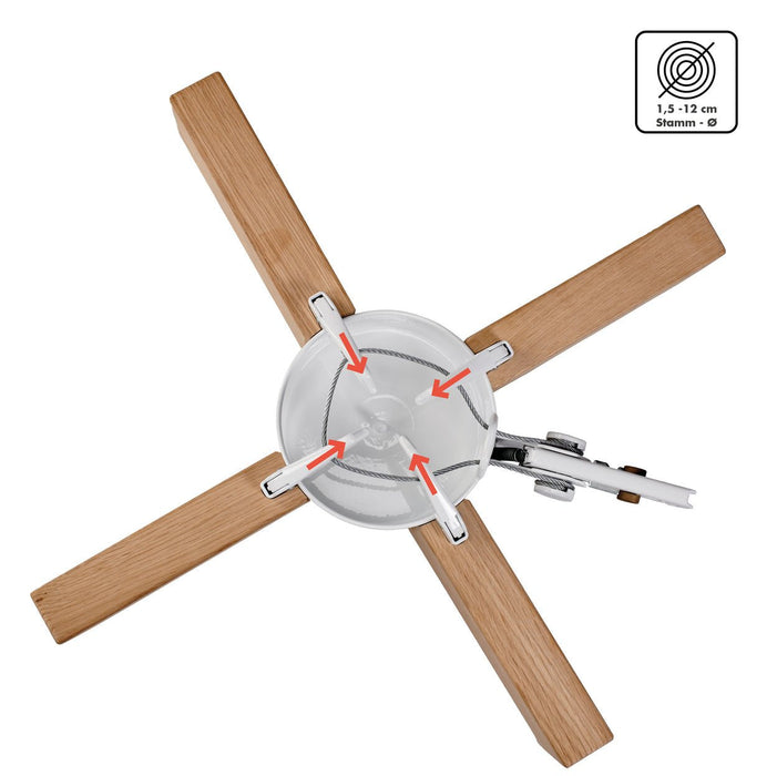 Krinner Kopenhagen White 2.5m / 12cm Christmas Tree Stand