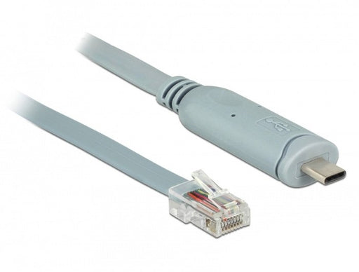 EAN 4043619899173 - DeLOCK 89917 cable de serie Gris 0,5 m USB 2.0 Type-C RJ45 imagen 1