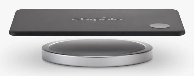 Chipolo Card  Rechargeable Tracking Card Compatible With Apple Find My On Iphone (Carbón)