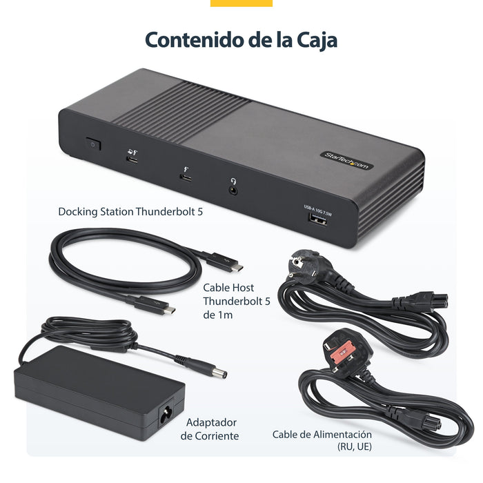 EAN 65030921879 - StarTech.com 206UE-TB5USB4DOCK base para portátil y replicador de puertos Alámbrico Thunderbolt 5 Negro, Gr imagen 6