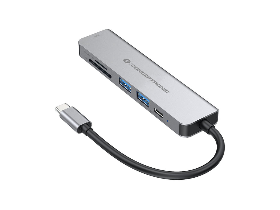 EAN 4015867222812 - Conceptronic DONN02G base para portátil y replicador de puertos USB 3.2 Gen 1 (3.1 Gen 1) Type-C Aluminio imagen 7