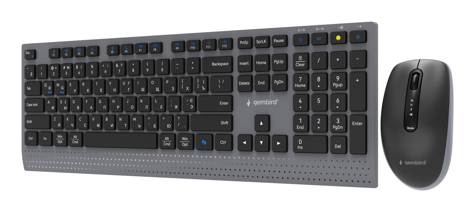 Keyboard +Mouse Wrl Cyrillic/Bk Kbs-Wps-02-Cyrl Gembird