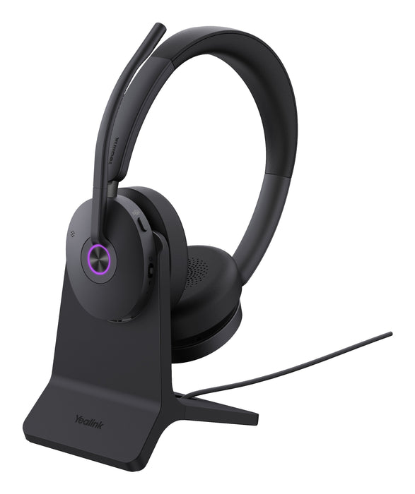 Yealink Bh74 Teams Con Estación De Carga, Auriculares Negros, Variante Teams, Dongle Bluetooth Bh74 With Stand Teams Usb-C/A
