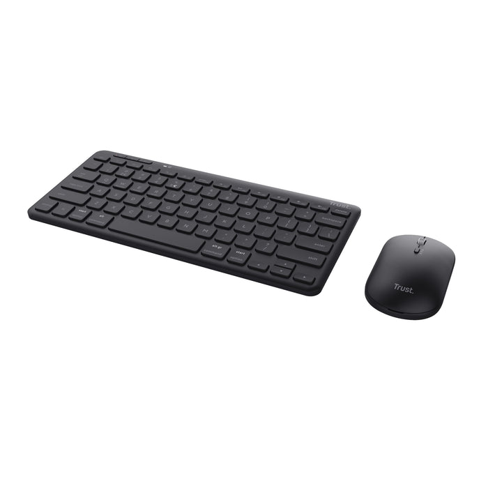 Trust Lyra Cableloses Und Komp.Multi-Device Tastatur & Raton Set Mit Azultooth & Usb-Empfänger