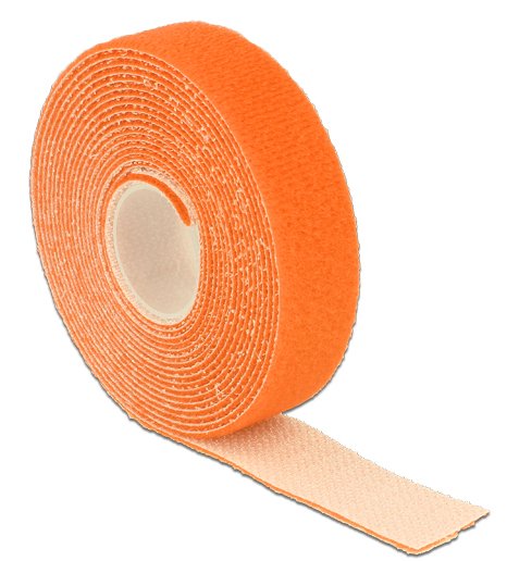Delock Klettband Auf Rolle L 3 M X B 20 Mm Naranja