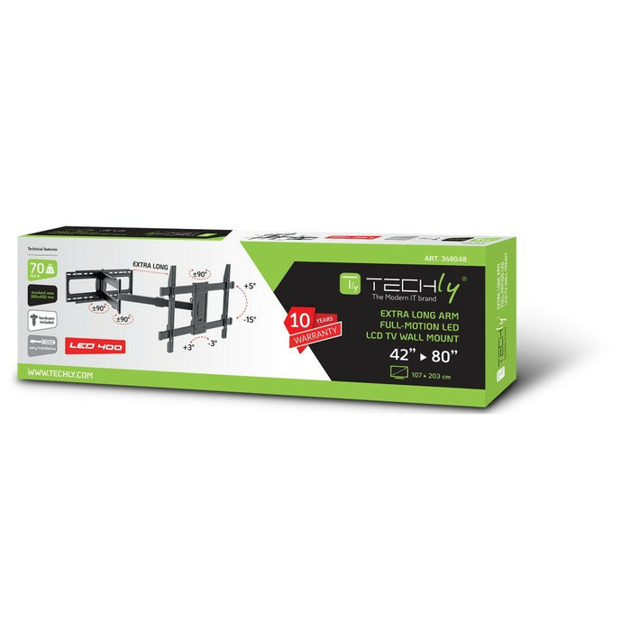 EAN 8059018368048 - Techly ICA-PLB-721 soporte para TV 2,03 m (80") Negro imagen 2