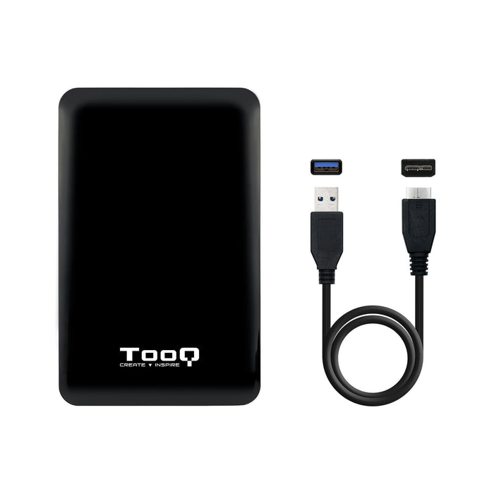 Tooq Carcasa Externa Hdd/Sdd 2.5" Hasta 7,0mm Sata Usb 3.0/3.1 Gen 1 - Ultraplana - Negro