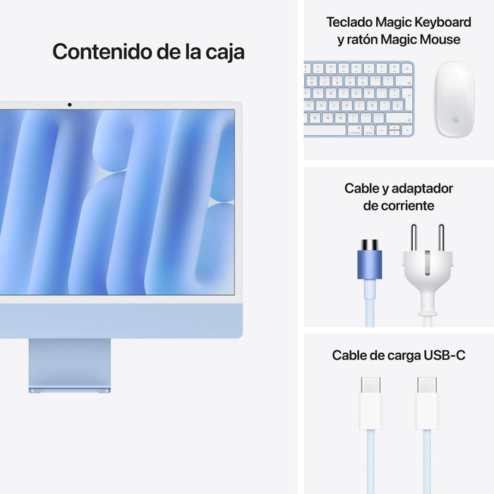 EAN 0195949597459 - Apple iMac Apple M M4 59,7 cm (23.5") 4480 x 2520 Pixeles PC todo en uno 16 GB 256 GB SSD macOS Sequoia W imagen 9