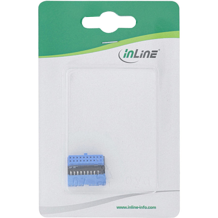 Adaptador Inline Usb 3.0 Interno, Macho A Hembra, En Ángulo Hacia Arriba