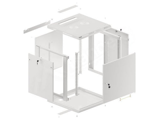 EAN 5901969430189 - Lanberg WF01-6612-00S armario rack 12U Bastidor de pared Gris imagen 2