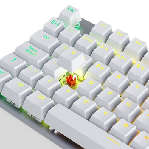 EAN 8435443704116 - Newskill Gaming NS-KB-SERIKEV2 teclado Juego USB QWERTY Español Blanco imagen 6