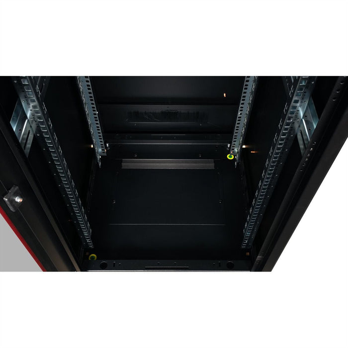 Roline 19-Zoll Netzwerkschrank Pro 36 He, 600x800 Bxt Glastr Schwarz