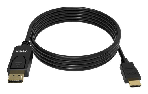 EAN 1189884000005 - Vision TC 2MDPHDMI8K/BL adaptador de cable de vídeo 2 m DisplayPort HDMI Negro imagen 1