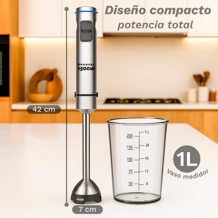 EAN 8426156018850 - Grunkel BM-1500EXTREME licuadora 0,8 L Batidora de inmersión 1500 W Acero inoxidable imagen 2