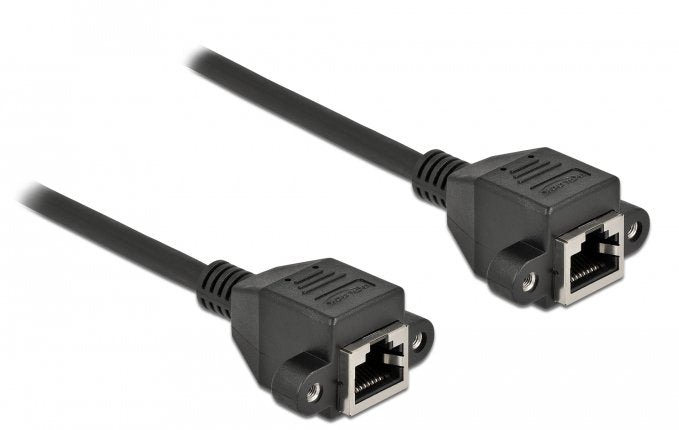 Cable Delock 87008 De Red Negro 0,5 M Cat6a S/Ftp (S-Stp)